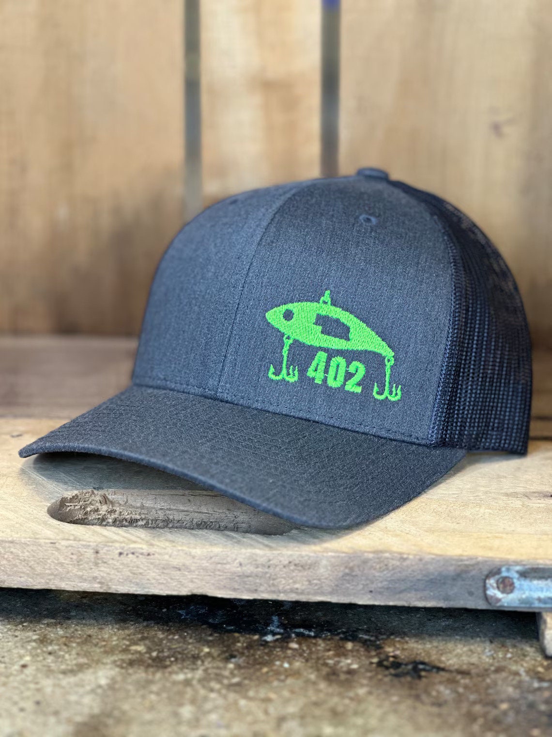 Rapala Lure Area Code Custom State Trucker Hat - Nebraska Fishing Trucker Hat - Nebraska Fisherman - State Fishing Trucker Hat